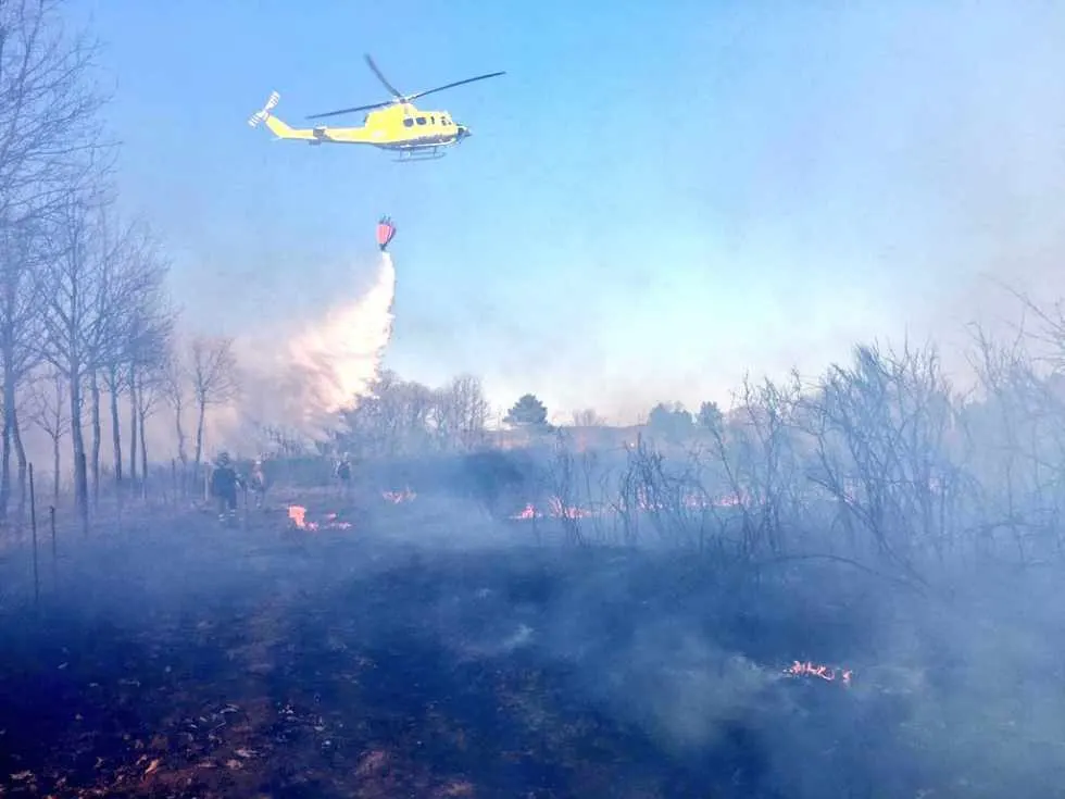 La BRIF sofocó un incendio en Torneros de la Valdería