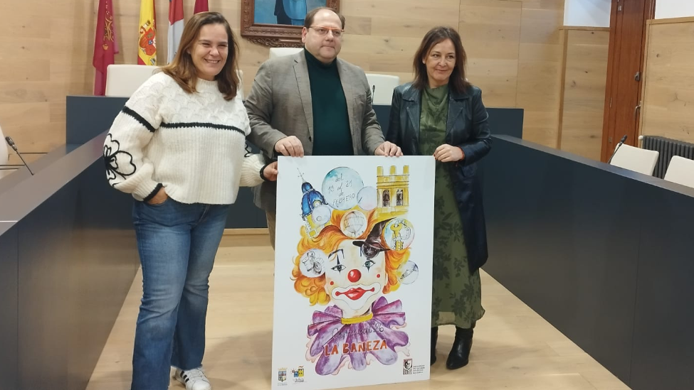 Patricia Sánchez Lobato presenta el cartel del Carnaval de La Bañeza 2026