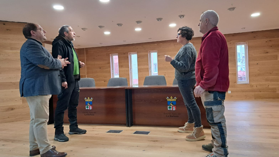 La Bañeza reforma el Salón de Actos del Centro Cultural de las Tierras Bañezanas gracias a la Escuela Taller