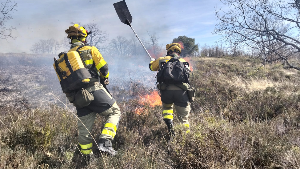 La Brif de Tabuyo interviene en el primer incendio forestal relevante de 2026 en la comarca