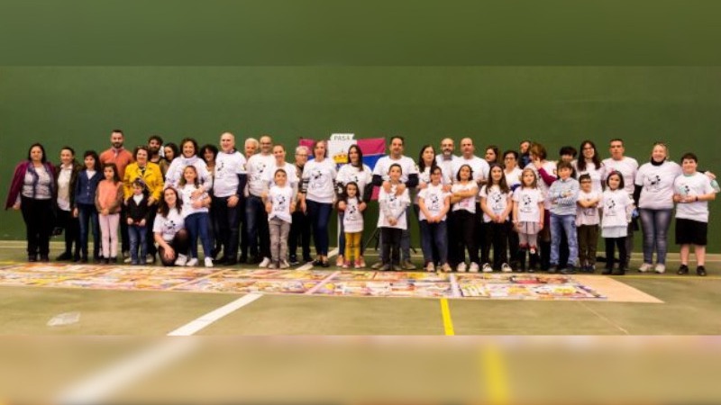 Participantes del reto en Santa María del Páramo