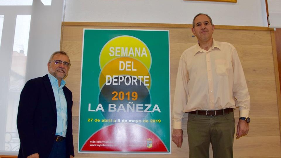 Jose M. Palazuelo y Jose Ignacio Salgado presentando la Semana del Deporte 2019