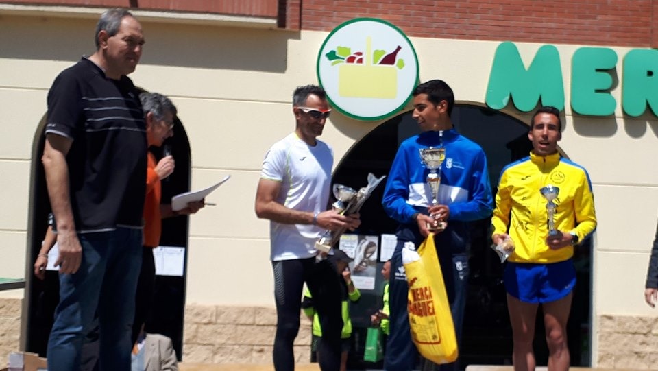 Podio masculino Carrera de El Salvador La Ba&ntilde;eza 2019