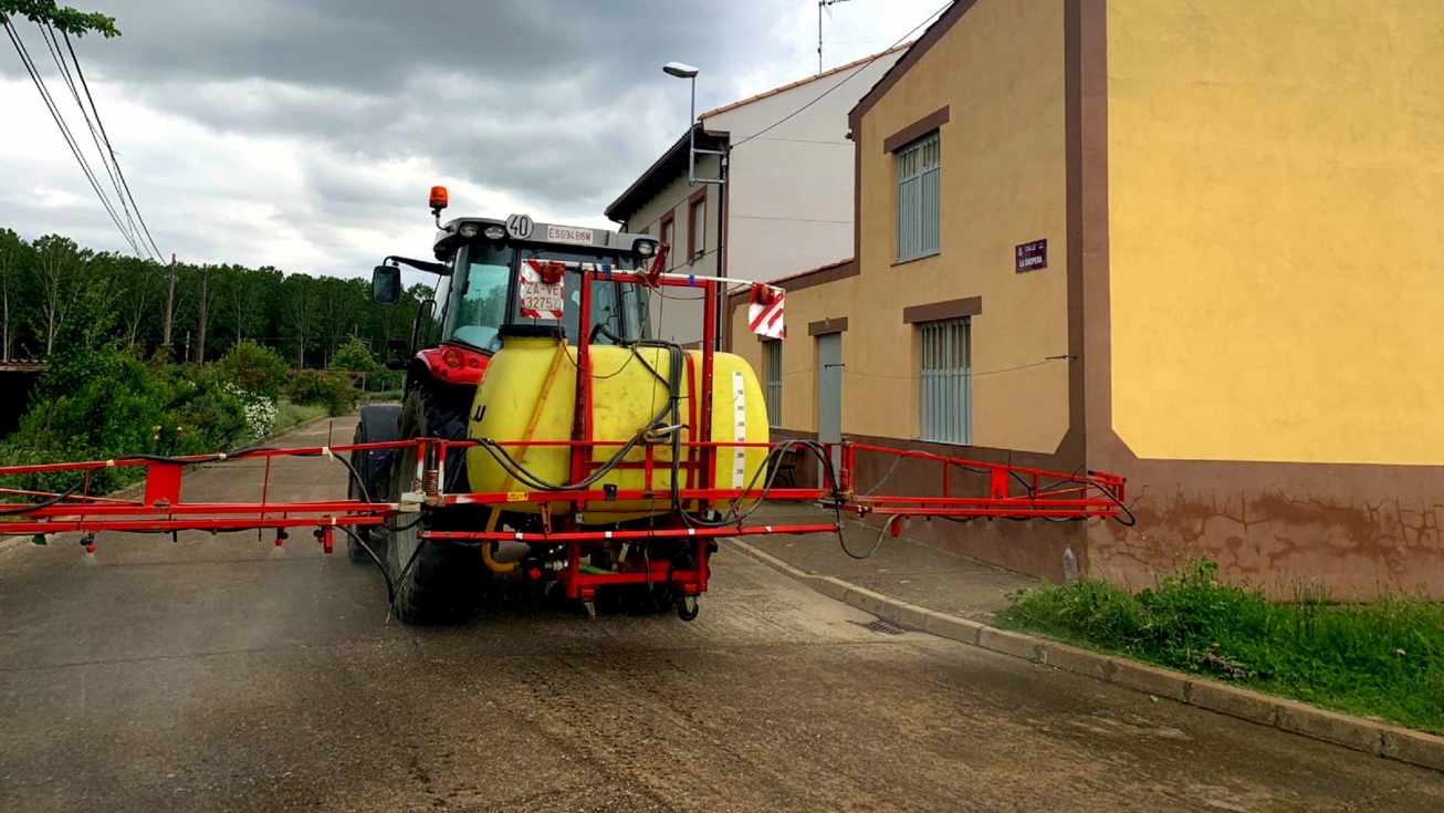 Desinfección en San Mamés