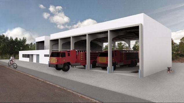 Recreación del parque de bomberos de Celada