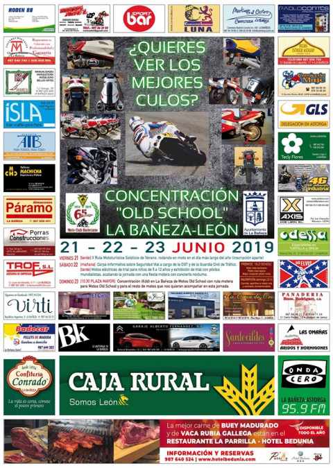 Cartel Fin de semana de la moto La Bañeza