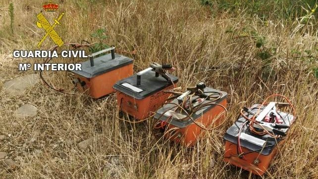 Pastores el&eacute;ctricos recuperados por la Guardia Civil