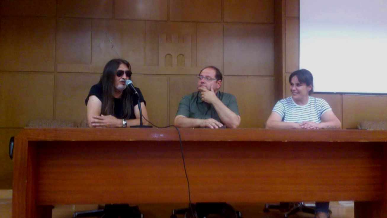 Lolo, Javier Carrera y Carmen Macho en la presentación