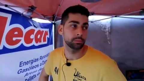 Pablo Cabero, tras el susto en el 60 GP de La Bañeza