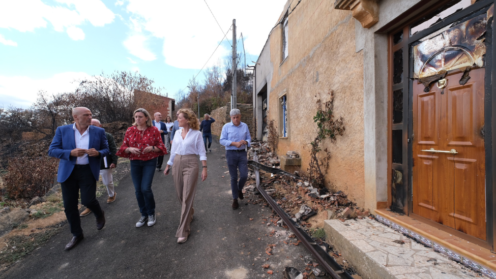 La Vicepresidenta de la Junta visita Castrocalbón para reunirse con los alcaldes de las zonas afectadas
