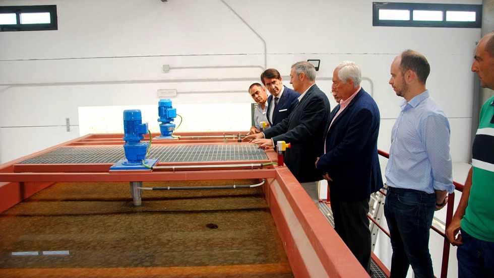 Visita del consejero a la Etap de Soto de la Vega