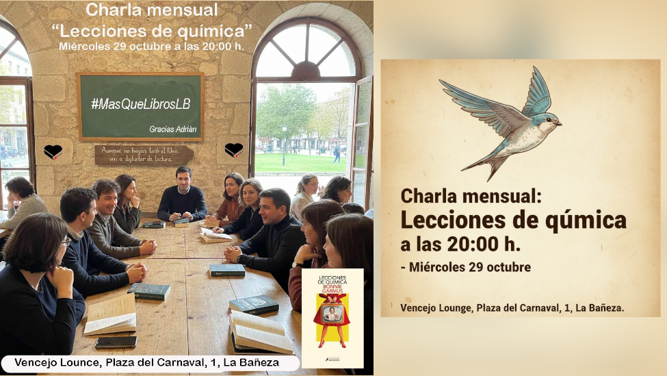 El Club de Lectura #MásQueLibrosLB se reúne en La Bañeza para charlar sobre