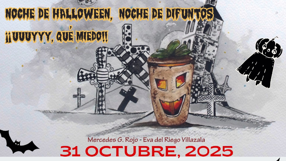 Cuentacuentos Especial Halloween en La Bañeza: Mercedes G. Rojo reivindica las tradiciones con ilustraciones de Eva del Riego