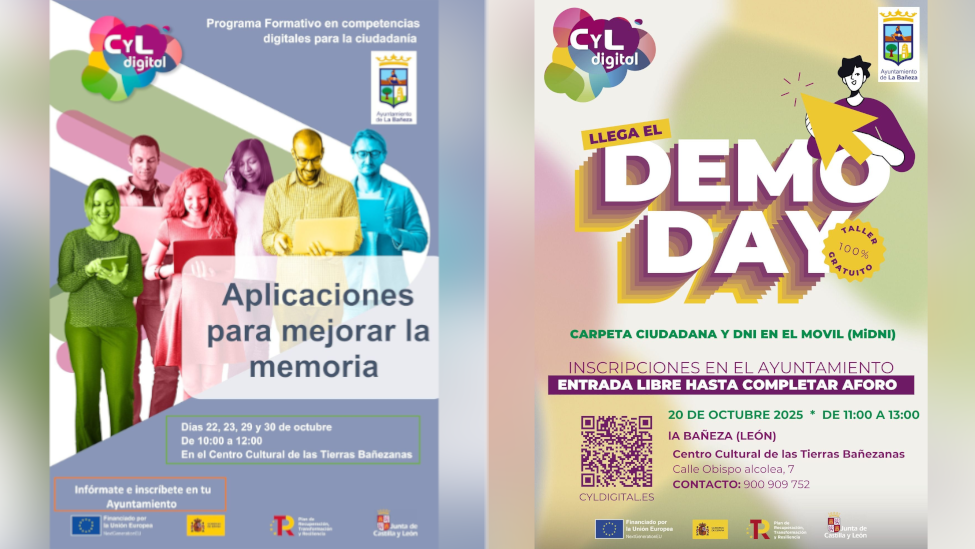 La Bañeza pone en marcha dos nuevos talleres gratuitos de formación digital