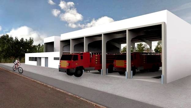 Recreación del parque de bomberos de Celada