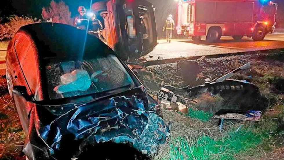 Imagen del suceso. Bomberos León