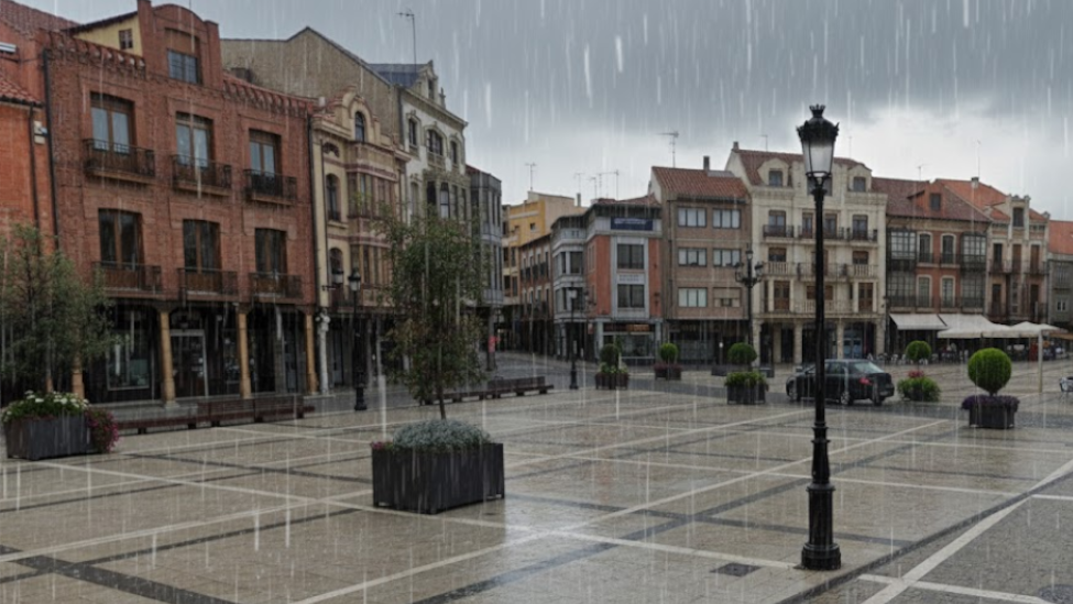 Activado el aviso amarillo en La Bañeza se esperan rachas de viento de 70km/h y hasta 80 mm de lluvia
