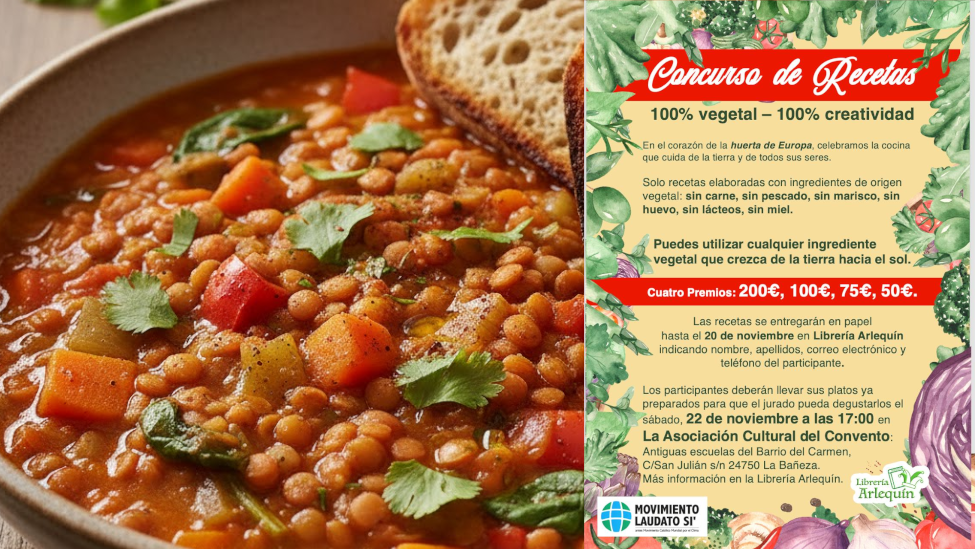 Concurso de recetas 100% veganas en La Bañeza con más de 400€ en premios