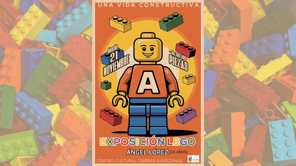 El joven Ángel López, de 13 Años, expone en La Bañeza una muestra de LEGO con más de 300.000 piezas