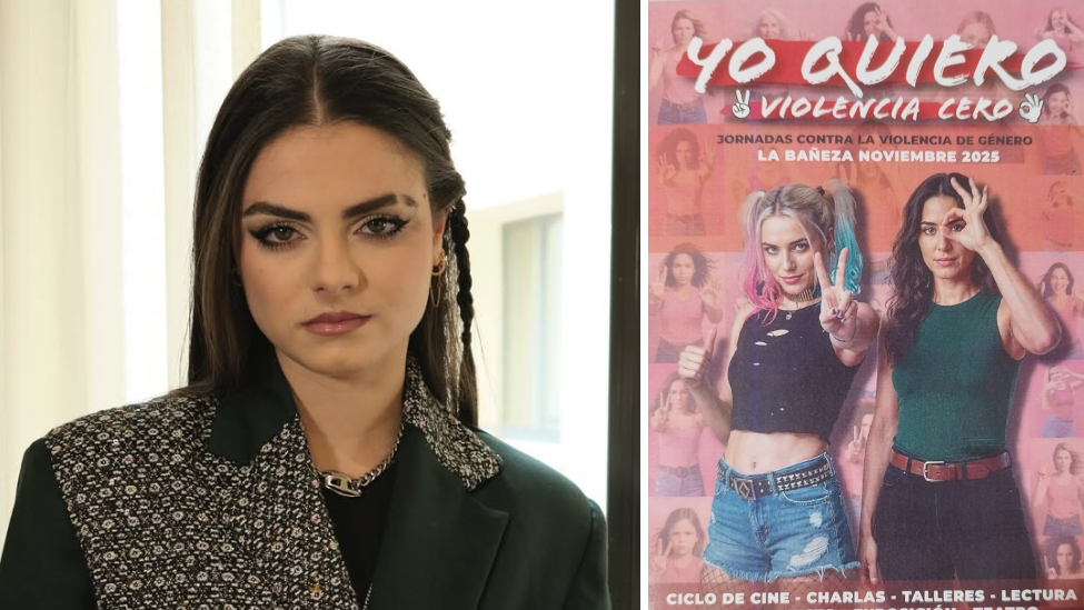 La Bañeza claman por 'Violencia Cero' y fichan a Lucía de la Puerta para sensibilizar a los jóvenes