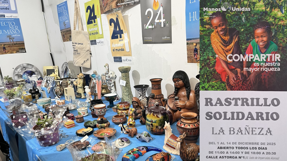 El Rastrillo Solidario de Manos Unidas regresa a La Bañeza del 1 al 14 de diciembre de 2025