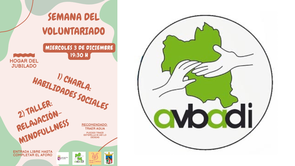 AVBADI celebra la Semana del Voluntariado en La Bañeza con formación en habilidades sociales y mindfulness
