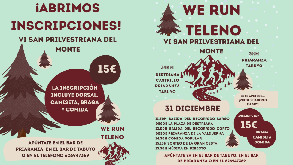 La comarca del Teleno se une en la VI San Prilvestriana del Monte: deporte contra la despoblación
